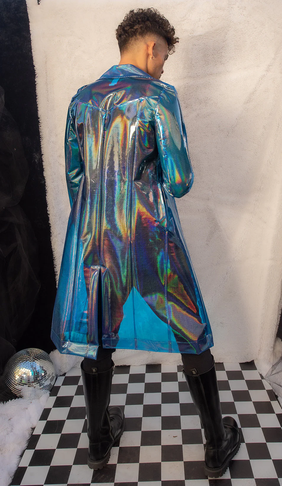 FE240 - Rubberized Vinyl Trench Coat - Image 3