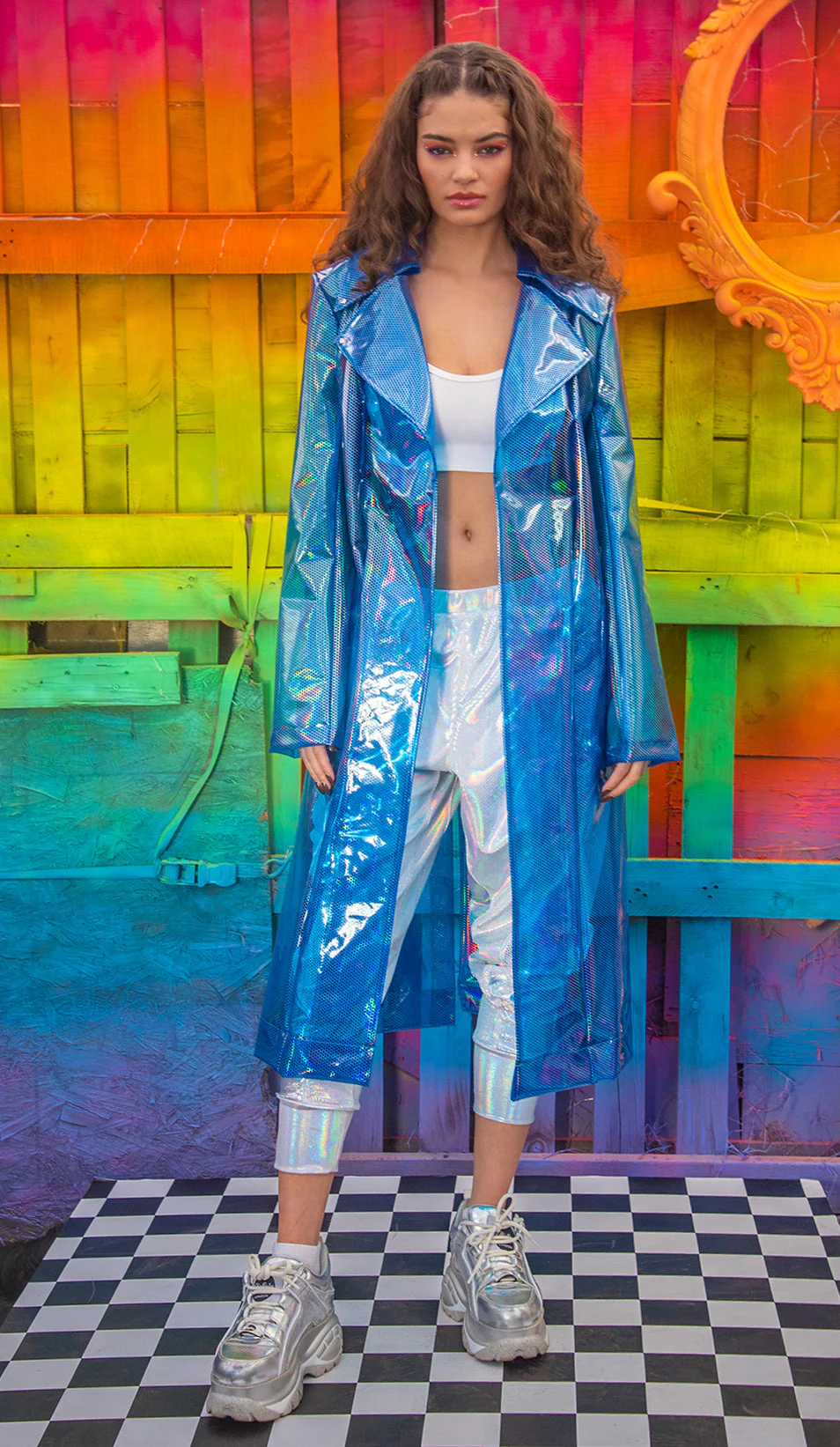 FE240 - Rubberized Vinyl Trench Coat - Image 4