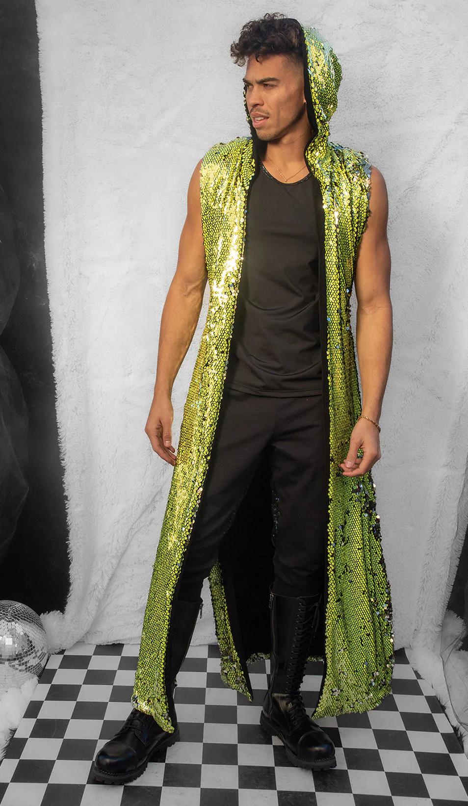 FF155 - Unisex Sequin Duster - Image 2