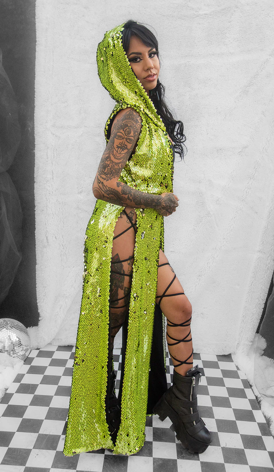 FF155 - Unisex Sequin Duster - Image 4