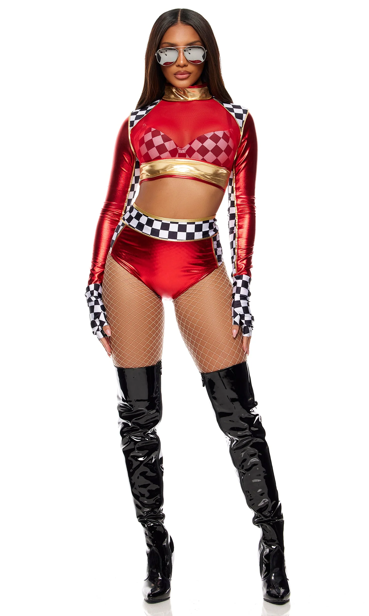 Victory Lap Metallic Racer Costume - Image 4