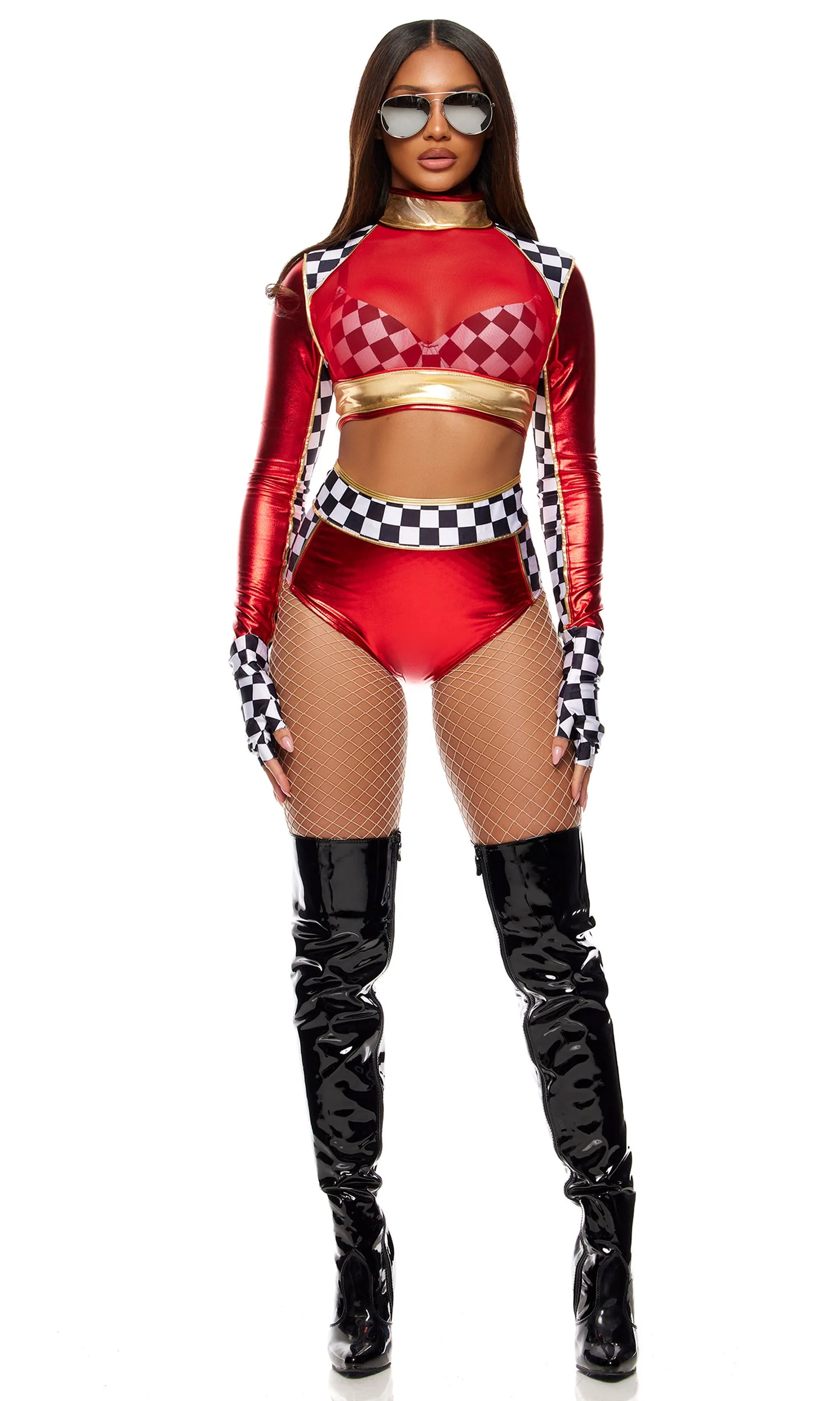 Victory Lap Metallic Racer Costume - Image 5