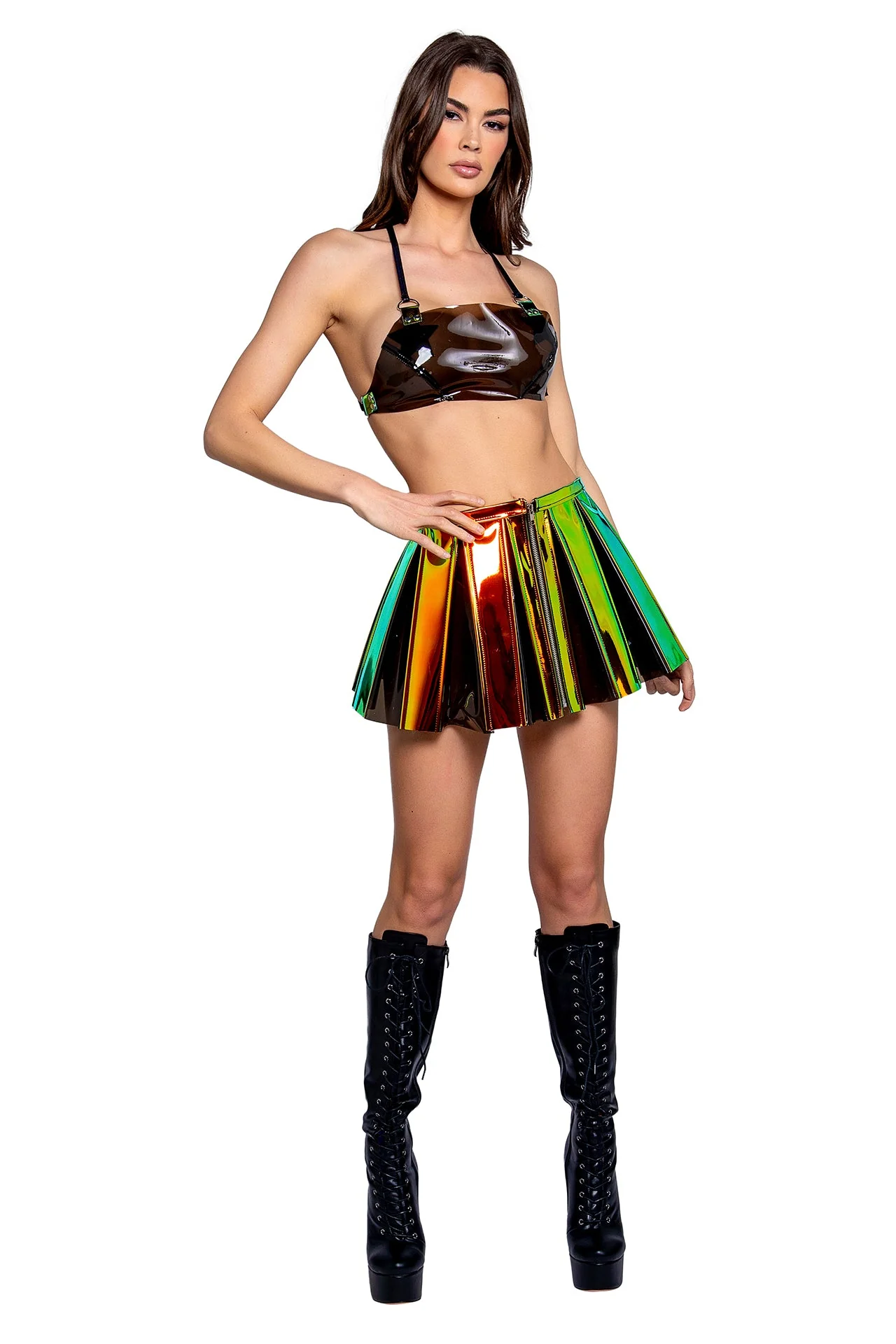 FR120 - Vinyl Pleated Skirt***50% OFF*** - Image 11